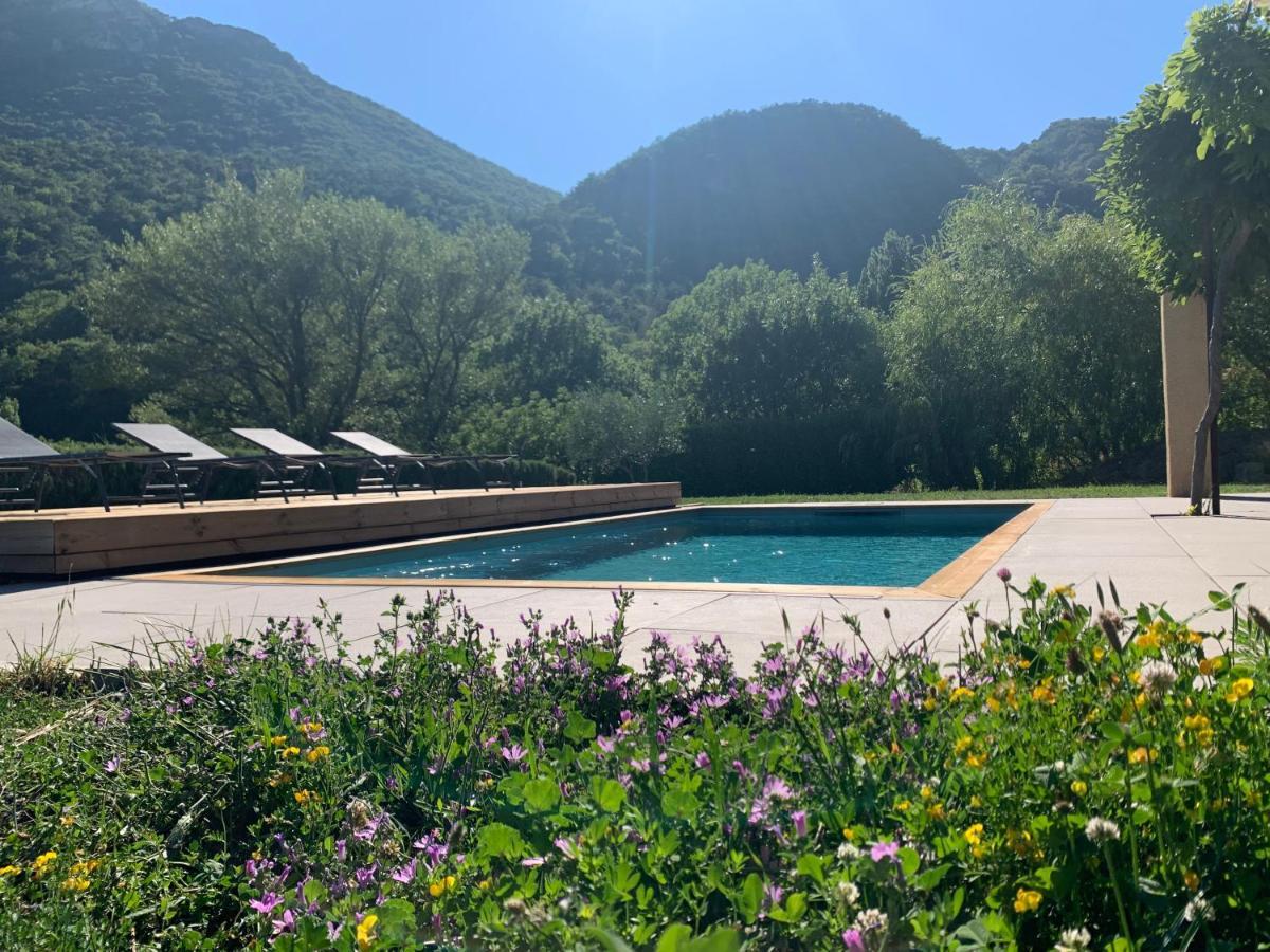 Estive Des Angelettes Piscine Chauffee Sauna Saint-Ferréol-Trente Dış mekan fotoğraf