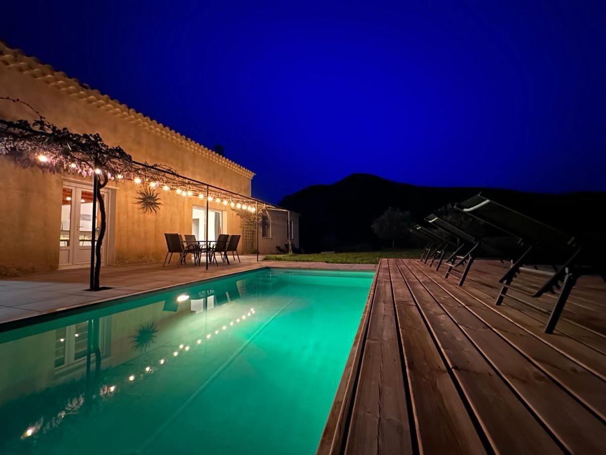 Estive Des Angelettes Piscine Chauffee Sauna Saint-Ferréol-Trente Dış mekan fotoğraf